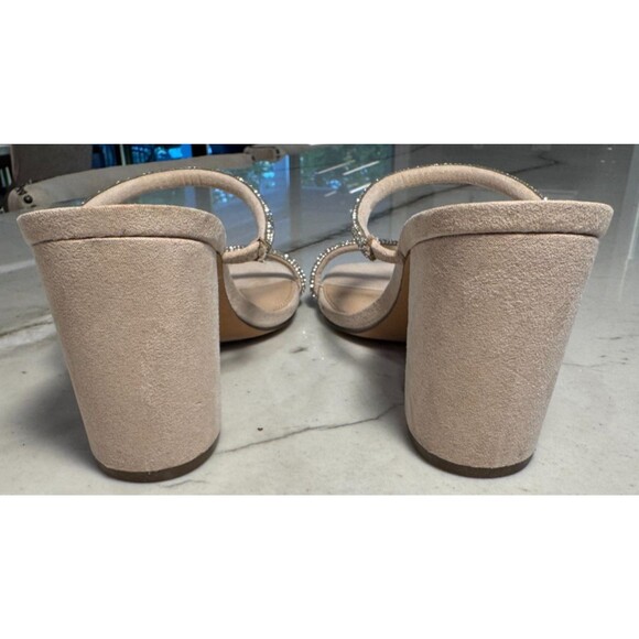 Madden Girl Womens Tilly Dress Sandals SZ 9.5M Block Heels Rhinestones Strap - Picture 5 of 8